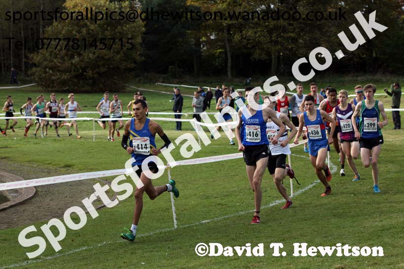 Junior men, 2016 National Cross Country Relays, Berry Hill Park, Mansfield. Photo: David T. Hewitson/Sports for All Pics
